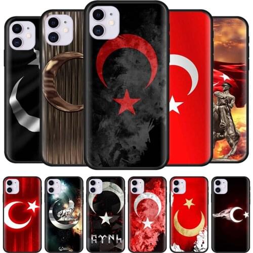 Moblie Phone Case for Apple iPhone 11 12 Pro Max 6 7 8 Plus XR X XS 5 5S 6S 12Mini SE Shell Coque Funda Republic Of Turkey Flag