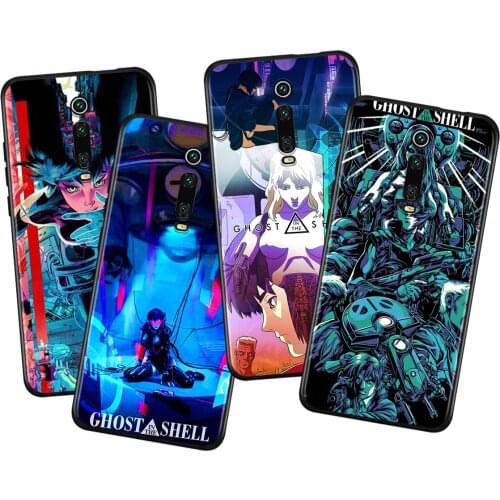 Anime Ghost In The Shell For Xiaomi Redmi 9i 9T 9A 9C 9 8A 8 GO 7 7A S2 Y2 6 6A 5 5A 4X Prime Pro Plus Black Phone Case