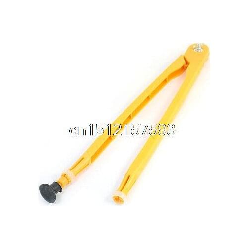 Black Rubber Tip Yellow Plastic Geometry Drawing Compasses for Teacher Architect