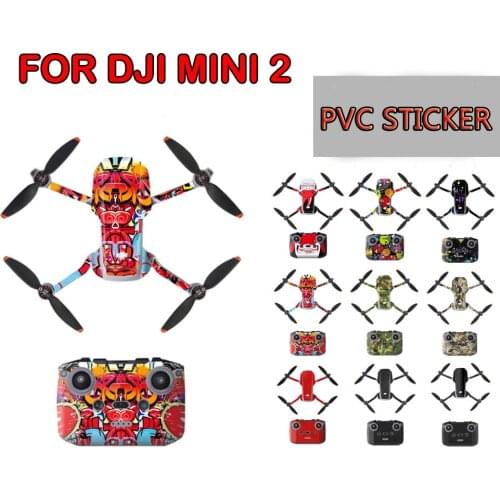 DJI Mini 2 Waterproof Skin Protective PVC Stickers Drone Body Arm Remote Control Protector for DJI Mini 2 Accessories
