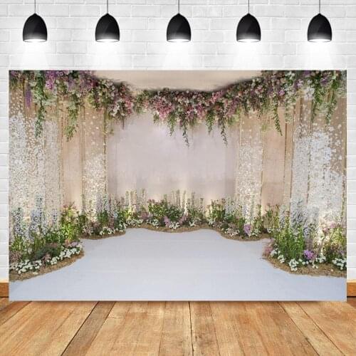 Wedding Photocall Flower Marriage Newborn Baby Birthday Stage Ceremony Curtain Backdrop Custom Photography Backdrop Photo Studio