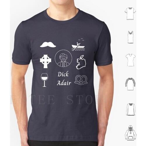 Dick Adair T Shirt Cotton Men DIY Print Wine Pretzels Irish Rowing Curragh Albany New York Mustache