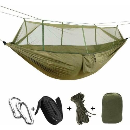 Camping Hammock Chair with Mosquito Net Bug Insect Net Portable Hiking Sleep Mat Portable Hammocks for Indoor Outdoor Hiking