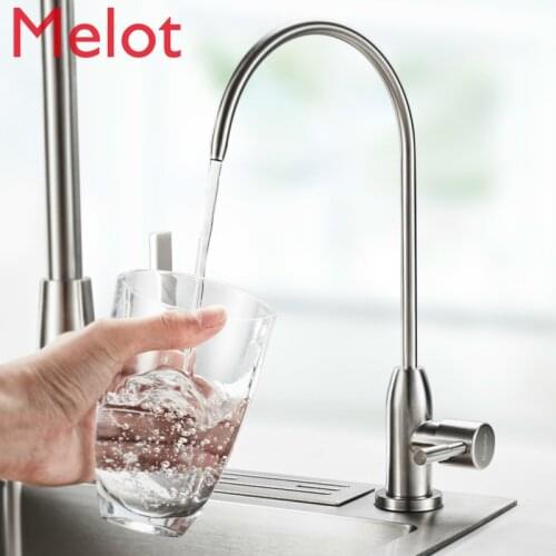 Kitchen Faucet Sink Water Purification Vegetable Basin Sink 304 Stainless Steel Drinking Faucet Single Cooling Water Saving