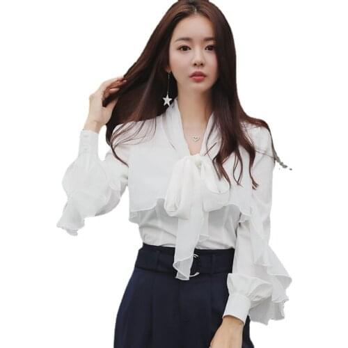 Женские белые рубашки KWD China At AliExpress