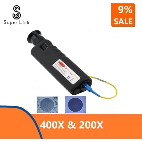 400X and 200X Fiber Optical Inspection Microscope with 2.5mm&1.25mm Adapter