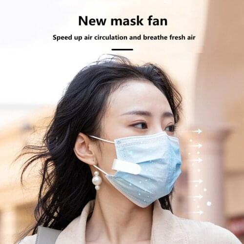 New arrival mini mask fan, portable USB charging type, cute girl silent fan for outdoor travel