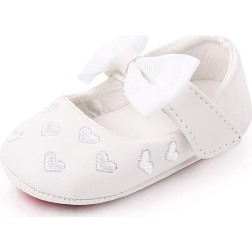 Baby PU Leather Baby Girl Baby Moccasins Moccs Shoes Bow Fringe Soft Soled Non-slip Footwear Crib Shoes