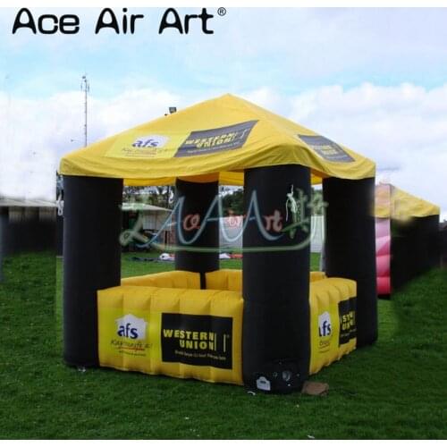 Top quality inflatable food booth,concession booth,stall station with counter for party in summer