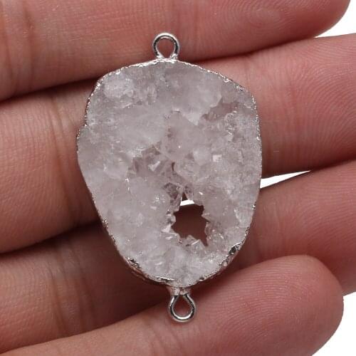 Natural Stone Connector Irregular Exquisite Agates For Jewelry Making DIY Necklace Bracelet Accessory