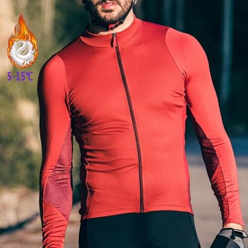 Men Cycling Jersey Long Sleeves Fit Comfortable Sun-protective Road Bike Tops MTB Jerseys Plus Size Autumn Winter Bicycle Tops