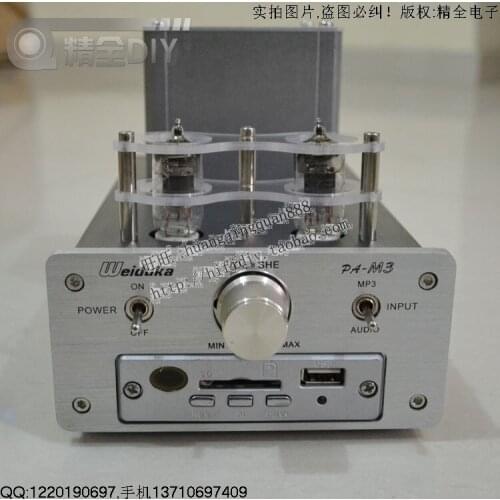 New DIY fever M3 tube amp amplifier Pure tube amp ( 6J1 * 2 ) 30W*2 Desktop Mini Amplifier Tube pre-amplifier
