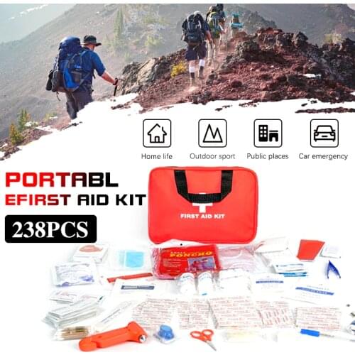 Portable First Aid Kit Emergency Survival Set for Outdoor Camping Hiking Medicines Household Multi-Layer Medical Bag Handbag