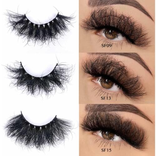 TDANCE 25mm Mink Eyelashes Fluffy Messy Long 3d Mink Lashes Dramatic Lasting False Eyelash Makeup Wholesale Reusable Lash Bulk