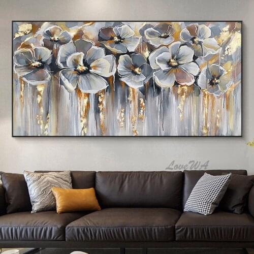 Hand Painted Outdoor Landscape Oil Painting No Frame Canvas Art Picture Art Palette Knife Flowers Paintings Wall Art Large Size