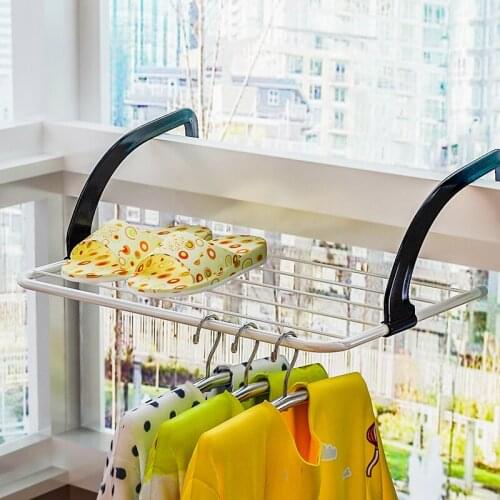 The dormitory or balcony clothes hanger