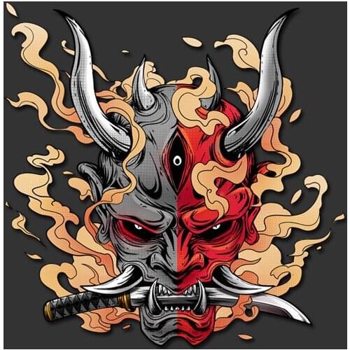 Japanese car stickers, 3D murals, red devil window, bumper, vinyl, fuel tank cap, motorcycle accessories, laptop decals, PVC