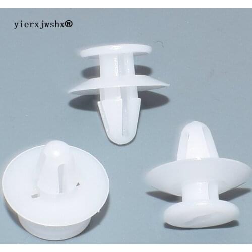 Yierxjwshx POM White Door Trim Panel Retaining Clip car plastic fastener clips for Fawkes 2004-On for Ford 1214485