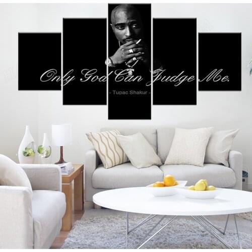 Celebrity 2Pac Makaveli Tupac Amaru Shakur Modern Home Decor Poster Picture Wall Art HD Print Painting On Canvas For Living Room