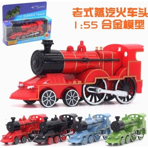 1:55 Childrens toy train,Simulation model of alloy train,Small decorative arts and crafts,Christmas gifts for children