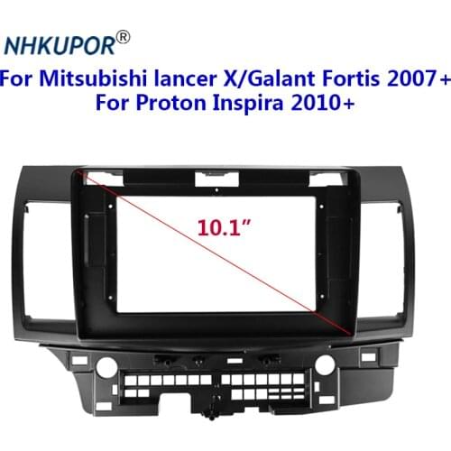 2 Din 10.1" Car Radio Fascia Install Panel Dashboard Refit Trim Frame Kit For Mitsubishi Lancer X/Galant Fortis 2007