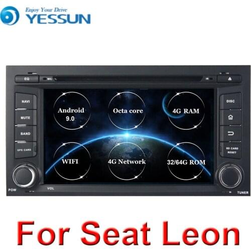 4G RAM+64G ROM DSP Octa core Android 9.0 Car DVD GPS For Seat Leon 2013 2014 2015 2016 2017 2018 multimedia player radio