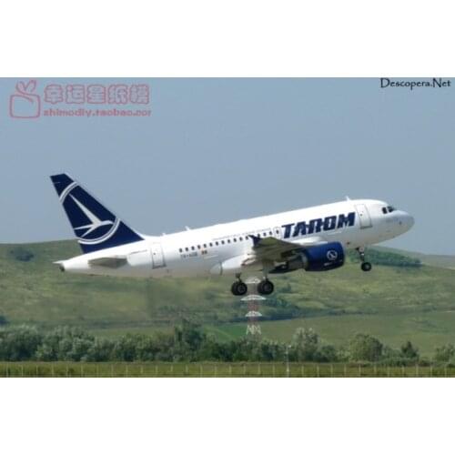 Airbus A318 Tarom 3D Paper Model DIY Handmade Toy