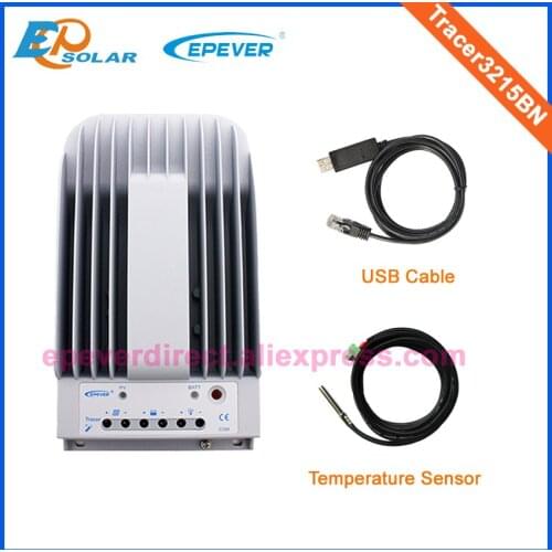 30A 24V 12V auto work solar tracking controller Tracer3215BN 30amp USB and temp sensor Free&fast delivery TNT Fedex