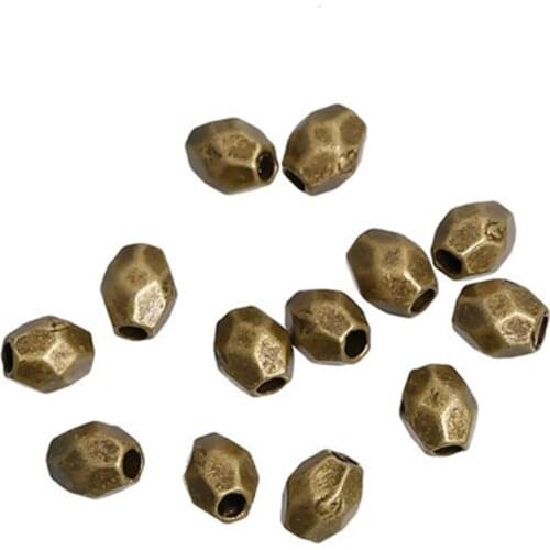 DoreenBeads Zinc Based Alloy Spacer Beads Drum Antique Bronze DIY Findings 4mm( 1/8") x 3mm( 1/8"), Hole: Approx 1.4mm, 64 PCs