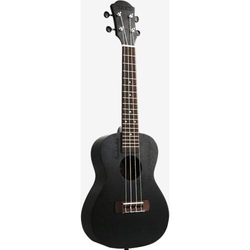 HOT 21 23 26 inch Concert Ukulele 4 AQUILA Strings Hawaiian Sapele mini Guitar Uku Acoustic Guitar Ukelele Black Mahogany UK2111