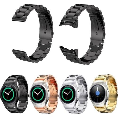 Hot Sale High Quality Metal Sport Band for Samsung Gear S2 SM-R720 Stainless Steel Replacement Sport Strap with Connector 50pcs