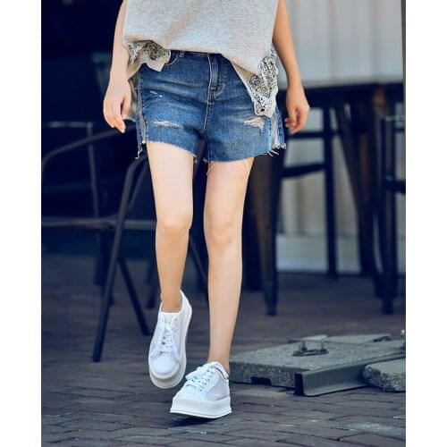 MICOCO N8783 version go all out color to grind hole burr edge to grind color foreign air to wrap buttock bull-puncher knickers w