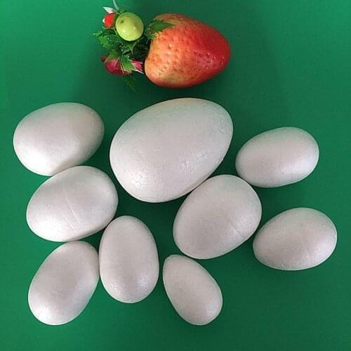 4PCS/12*8.5cm,Foam Easter Eggs,Craft Styrofoam Solid Polystyren Modelling ball,DIY Wedding Party home Decoration,Painted props