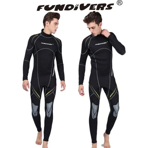 Premium Neoprene Wetsuit 3mm Men Scuba Diving Thermal Winter Warm Wetsuits Full Suit Swimming Surfing Kayaking Equipment Black