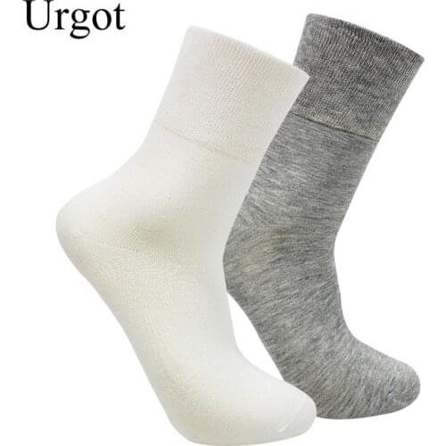 Urgot 5 Pairs Modal Loose Mouth Socks Mens Middle-Aged Cotton Socks Casual Comfortable Breathable Stretch Socks Men Male Meias