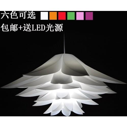 New Designer Clizia Suspension Lamp Nordic Colorful Acrylic Flower PP Led Pendant Light Bedroom Light Free Shipping