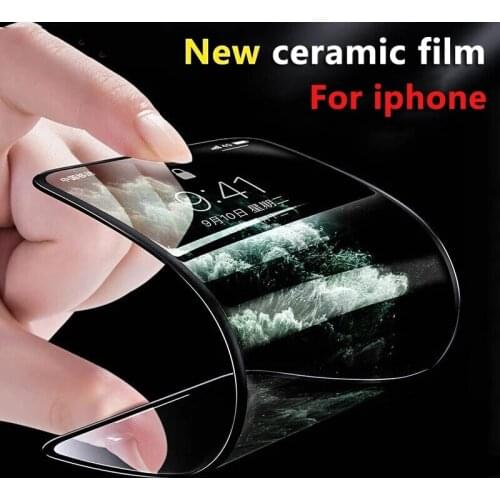 New Ceramic protective Film For iPhone 6 7 8 plus X XS XR 11 12 PRO MAX SE 2020 Full Cover Screen Protectors Film