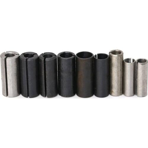 New 9PCS High Precision Adapter Collet Milling Cutter Conversion Chuck CNC Router Bit Tool Adapters Holder For Woodworking