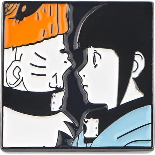 PF253 Dongmanli Anime Figures Jewelry Pins for backpacks Lapel Enamel Pins and Brooches for Women Bags Badge Friend Kids Gifts