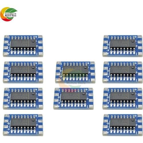 10PCS/Lot Serial Port Mini RS232 to TTL Converter Adapter Module Board MAX3232 115200bps DC 3-5V for Arduino