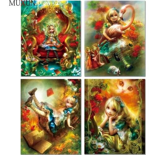 Full Diamond Painting Fairy Tale Diamond Embroidery Painting World Diamond Mosaic Paintings Fairy Tale Princess Home Decor Er076