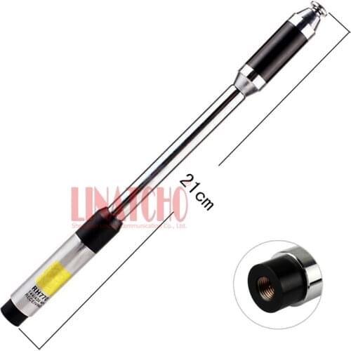 RH770 SMA male dualband VHF/UHF 144/430MHz VX-3R UV3R VX-7R FT-60R walkie talkie long telescopic antenna