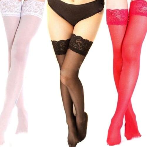Sexy Kous Mode Dames Vrouwen Kant Bloem Dij Hoge Elastische Kousen Panty Vrouwen Nachtclub Sex Producten 6 Kleuren