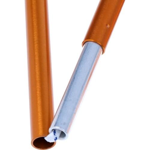 Lightweight Durable Aluminum Alloy Pole Camping Tent Awning Frame Replacement 355cm Φ8.5mm Yellow