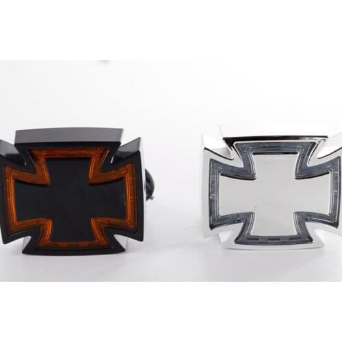 Universal Motorcycle General Accessories Cross Medal 12V LED Brake Rear Light Modified Tail Lamp