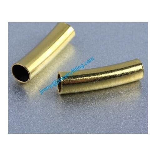 Jewelry findings Raw Brass matel spacer tube beads Pave tube beads tube 4*16mm