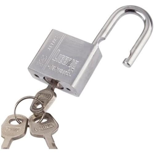 30mm Stainless Steel Padlock Heavy Duty Solid Lock Door Gate Box Safety Antirust Q84D