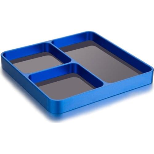 Screws Tools Parts Magnetic Desktop Organizer Tray Holder Storage Plate Box Organizer for Metal Parts Screws Sockets Bolts