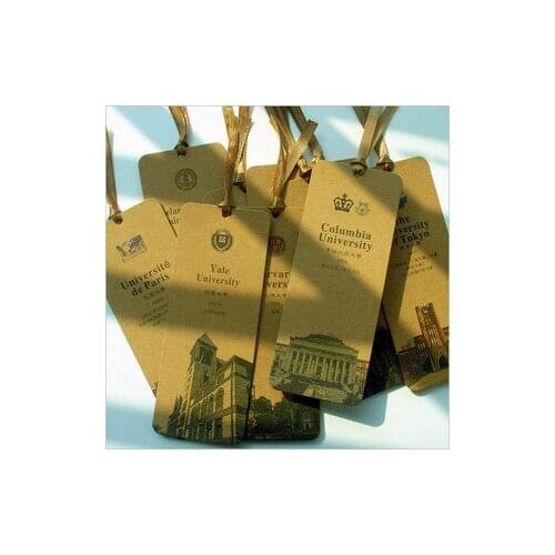1pcs[Creative Bookmark Wholesale] World Ten Famous School Bookmarks 10/Set