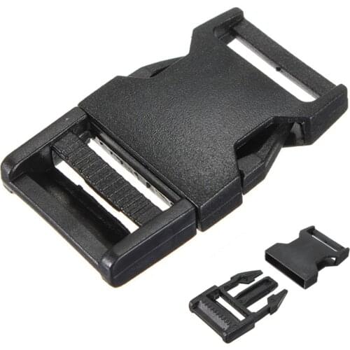 10pcs plastic buckles clips paracord for paracord bracelet black strap clasp